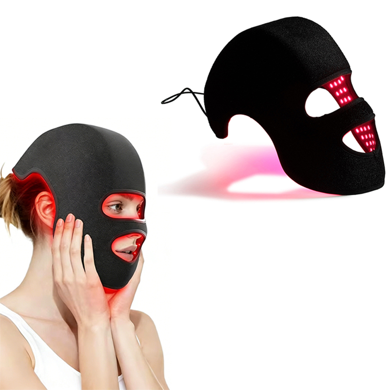 Led Light Therapy Face Mask - 4 สี LED หมวกและหน้ากากบำบัดด้วยแสงสีแดง LLLT 660