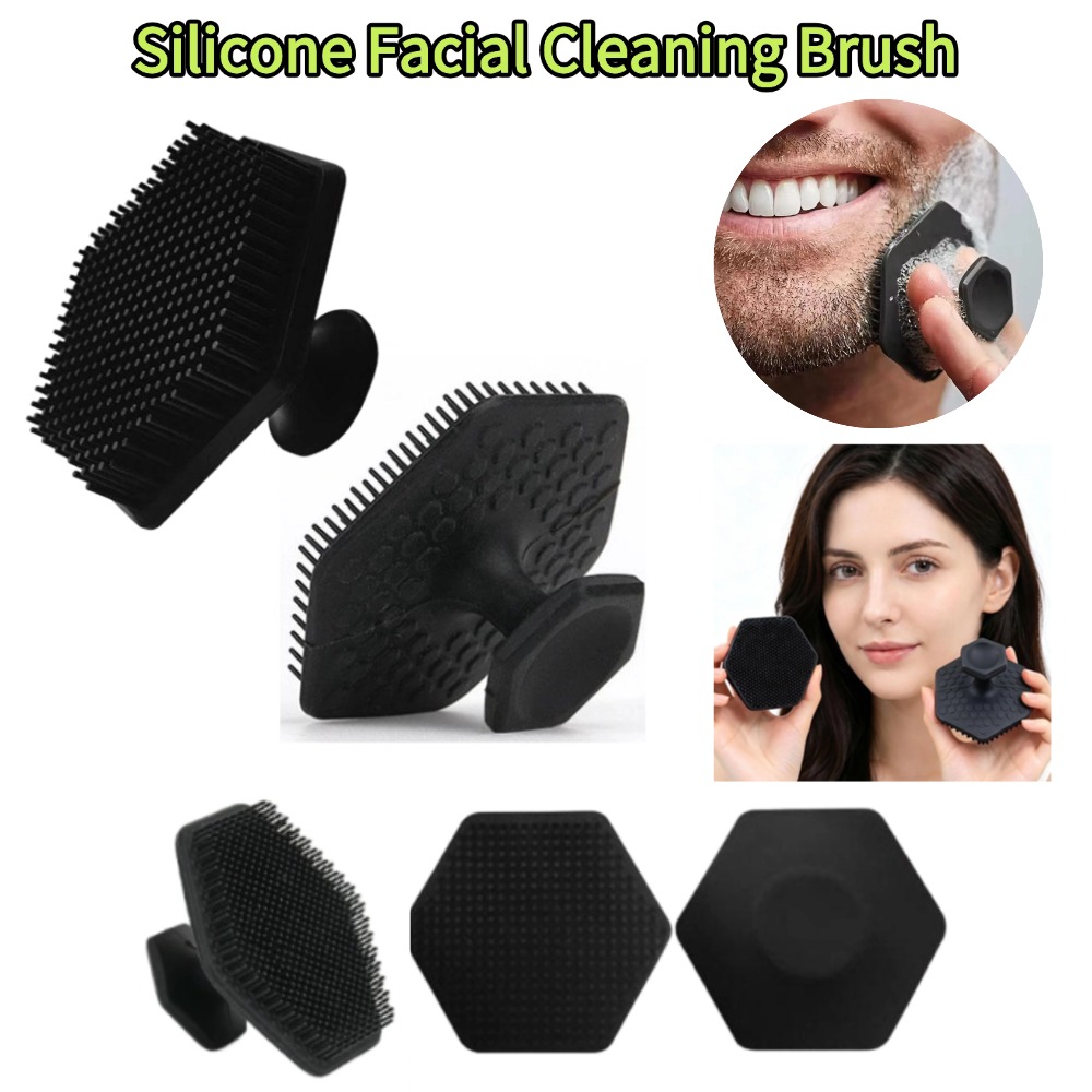 Silicone Face Scrubber Electric - แปรงทำความสะอาดผิวหน้าซิลิโคนสำหรับผู้ชาย แปรงขัดหน้า ทำความสะอาดล้ำลึก นวด ขัดผิว แปรงล้างหน้า