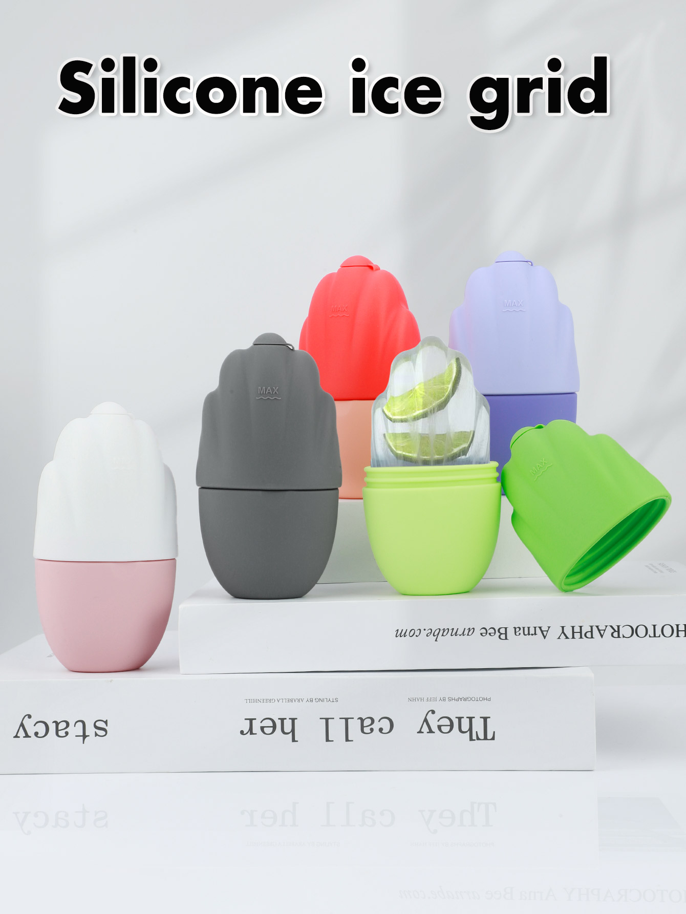 Face Ice Roller Puffiness - ลูกกลิ้งน้ำแข็งสำหรับใบหน้าและดวงตา, แม่พิมพ์น้ำแข็งซิลิโคนแบบใช้ซ้ำได้, ของขวัญสำหรับผู้หญิง, ลูกกลิ้งนวดหน้า ลดอาการบวม ไมเกรน
