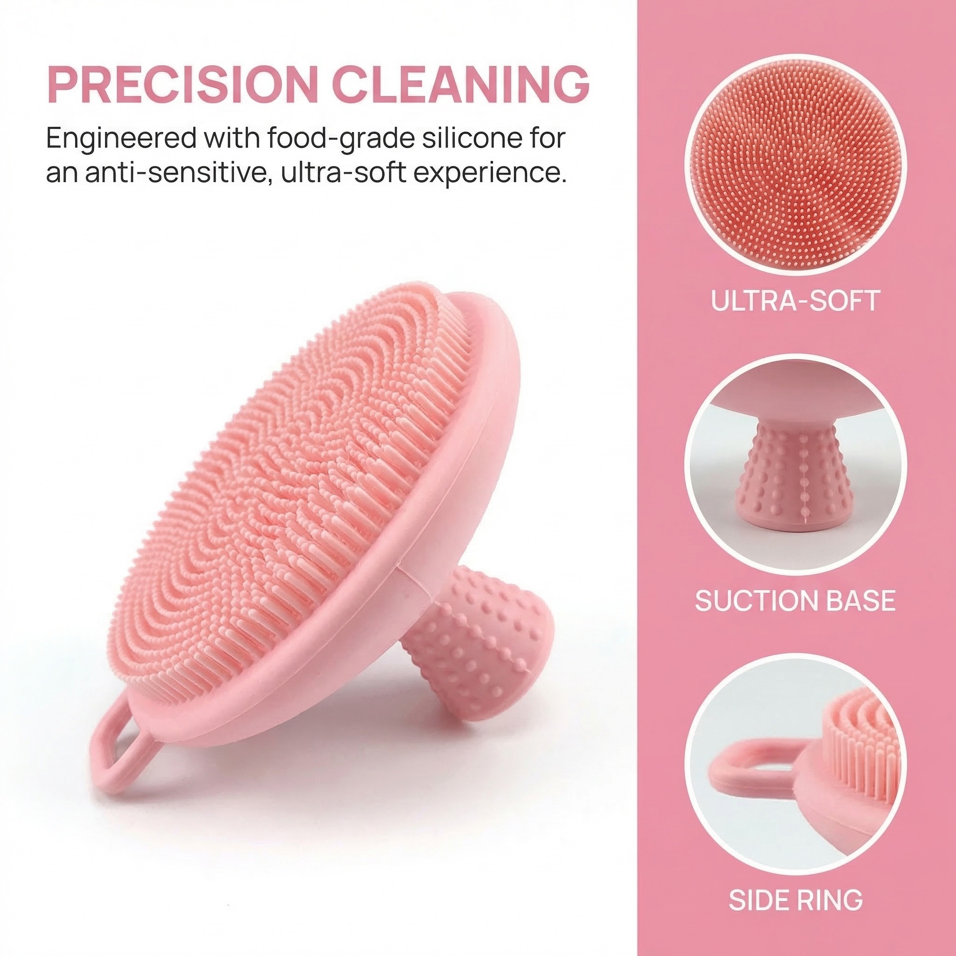 Silicone Face Scrubber Electric - แปรงทำความสะอาดผิวหน้าซิลิโคน แปรงทำความสะอาดรูขุมขน แปรงซิลิโคนขัดผิวหน้า สำหรับผู้ชายและผู้หญิง