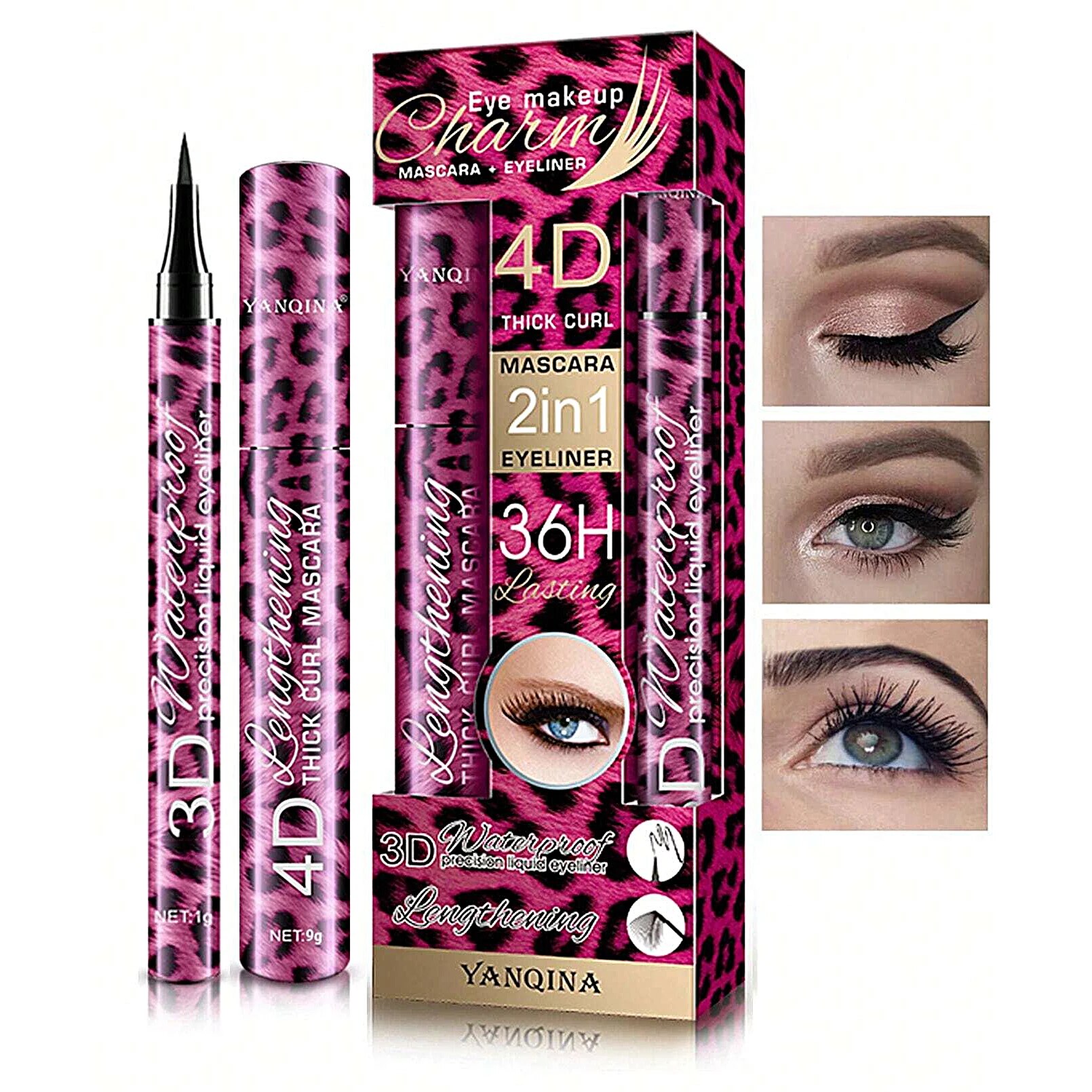 Yanqina 4D ดินสออายไลเนอร์แบบน - Waterproof Liquid Eyeliner Pen บทวิจารณ์และราคา