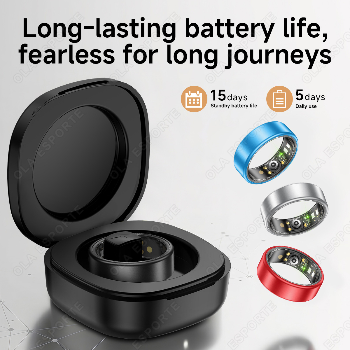 แหวนอัจฉริยะรุ่นใหม่พร้อมเคส ว - Health Monitors บทวิจารณ์และราคา