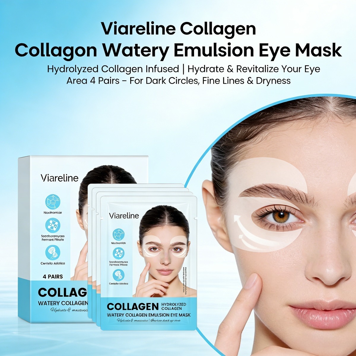 แผ่นแปะรอบดวงตาคอลลาเจน ลดริ้ว - Collagen Under Eye Patches บทวิจารณ์และราคา