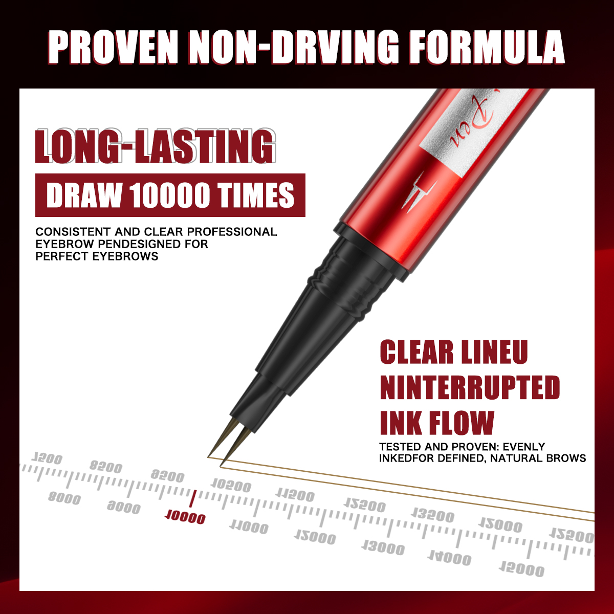 ปากกาเขียนคิ้วแบบละเอียดพิเศษ  - Waterproof Liquid Eyeliner Pen บทวิจารณ์และราคา