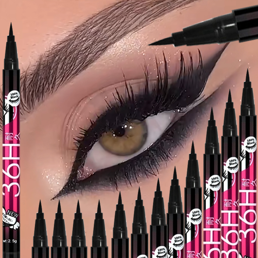 1/5/12PCS ชุดอายไลเนอร์ชนิดน้ำ - Waterproof Liquid Eyeliner Pen บทวิจารณ์และราคา