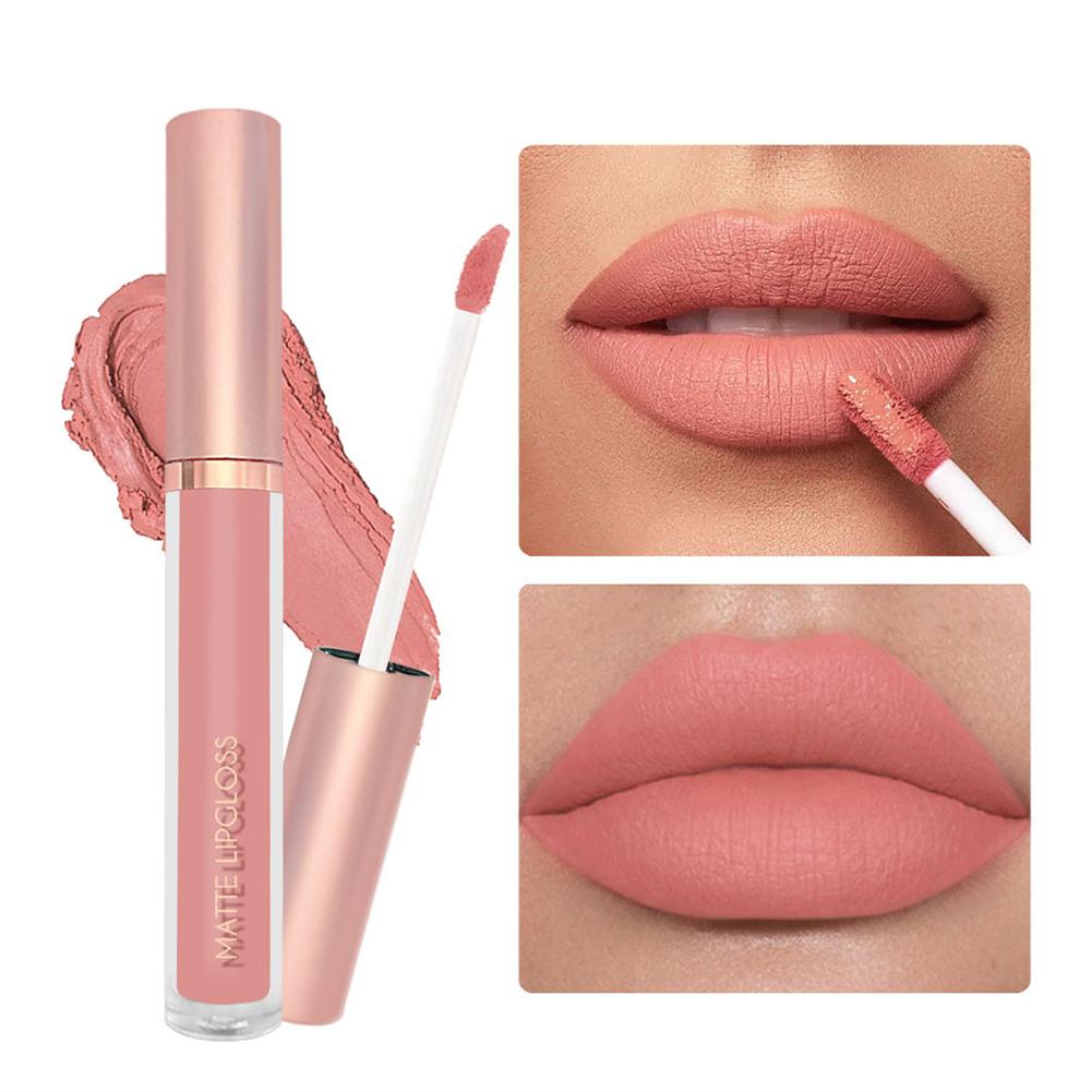 3 ชิ้น/เซ็ต Nude Lip GLOSS Mat - Matte Velvet Lip Tint Long Lasting บทวิจารณ์และราคา