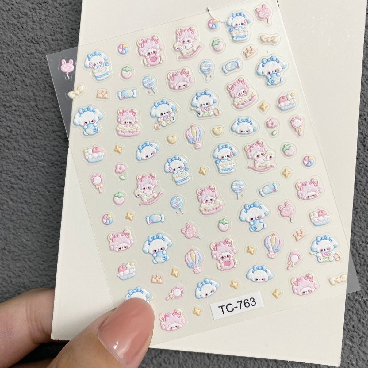 สติกเกอร์ติดเล็บลายแกะน่ารักเล - Nail Art บทวิจารณ์และราคา