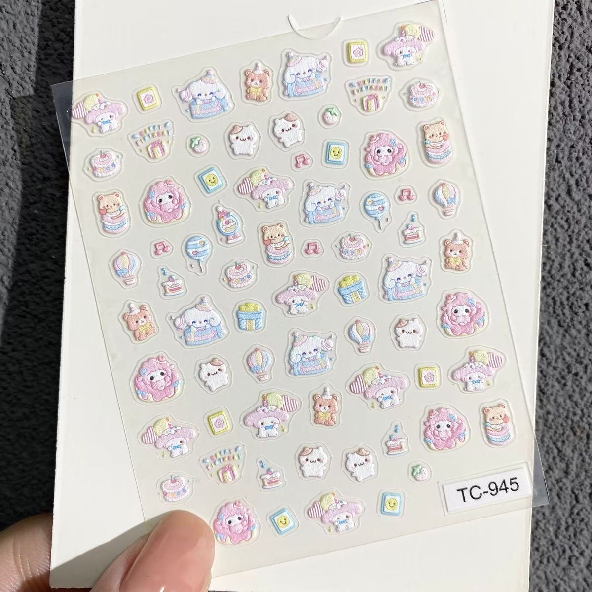 สติกเกอร์ติดเล็บลายแกะน่ารักเล - Nail Art บทวิจารณ์และราคา
