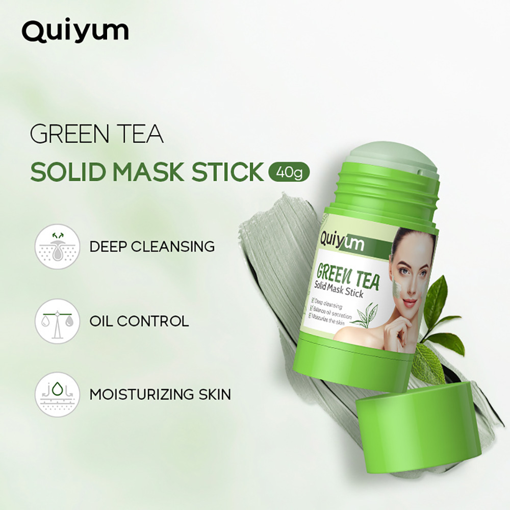 QUIYUM มาส์กโคลนชาเขียวมัทฉะแบ - Green Tea Cleansing Clay Mask บทวิจารณ์และราคา