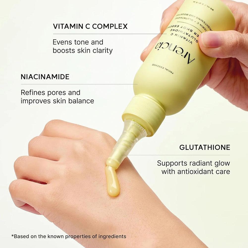 เซรั่มวิตามินซีกลูตาไธโอน Aren - Niacinamide Pore Shrinking Essence บทวิจารณ์และราคา