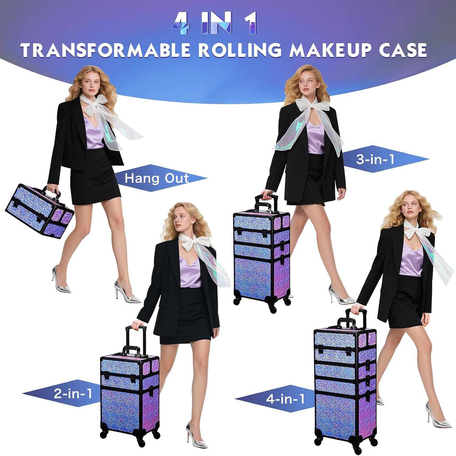 กระเป๋าแต่งหน้าแบบมีล้อ, รถเข็ - Makeup บทวิจารณ์และราคา