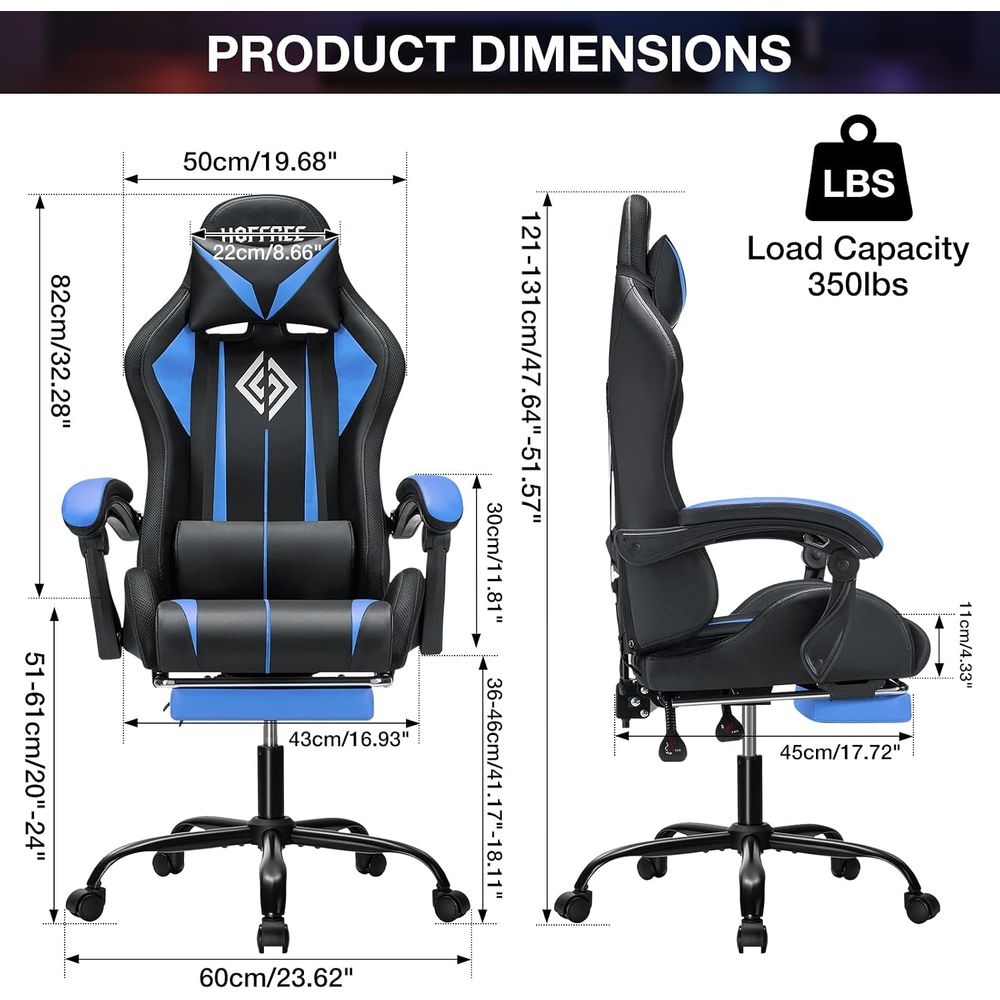 เก้าอี้เกมมิ่ง LED พร้อมไฟ RGB - Massage บทวิจารณ์และราคา