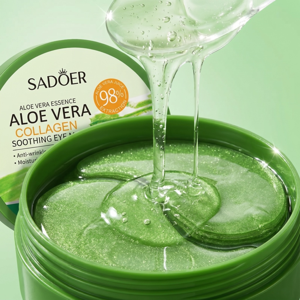 60 ชิ้น อโลเวร่า คอลลาเจน อาย  - Collagen Under Eye Patches บทวิจารณ์และราคา