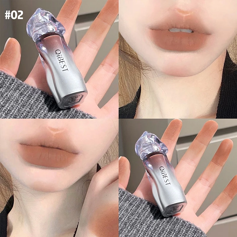 QIBEST Matte Velvet Liquid ลิป - Matte Velvet Lip Tint Long Lasting บทวิจารณ์และราคา